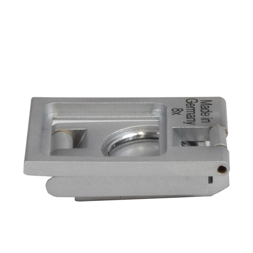 Eschenbach ESCHENBACH Metal Linen Tester Magnifier, 8x Magnification, 1256