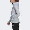 Adidas Terrex W Tx Flooce Hdj Reversible Outdoor Sports Hooded Jacket Women Jackets Light-Blue H51461