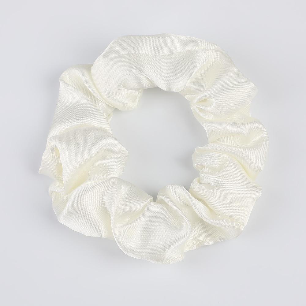 Silk Scrunchies: Solid Color, Versatile, High-Elasticity Hair Ties