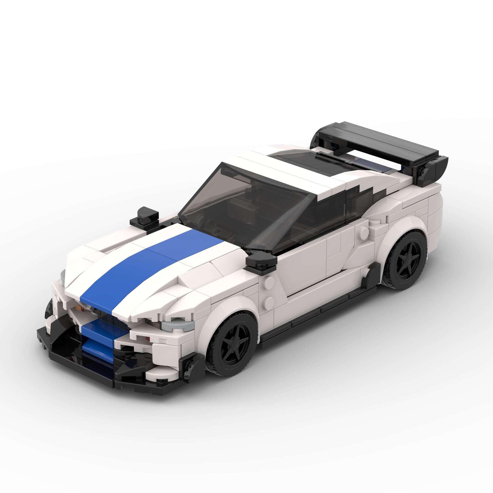 

Cross-Border Block Ford Mustang Race Car Toy Compatible with Lego
