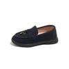 Retro British Style Loafers Toddler Bean Shoes For Boys And Girls Casual Leather Footwear
