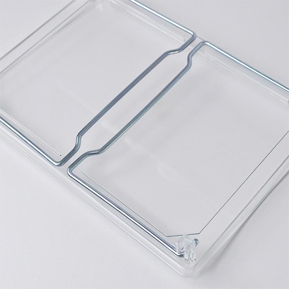 Large Capacity Desktop Storage Rack Clear Acrylic Kitchen Shelf Single Layer Office Desktop File Organizer