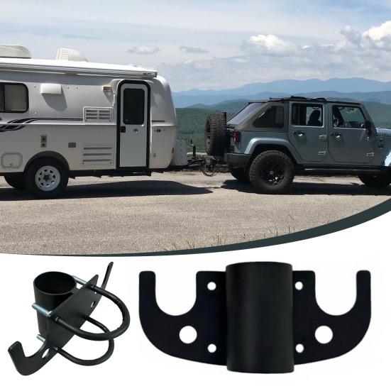 Tow Chain Holder Aluminum Heavy Duty Rust-Proof Trailer Towing Chain Organizer