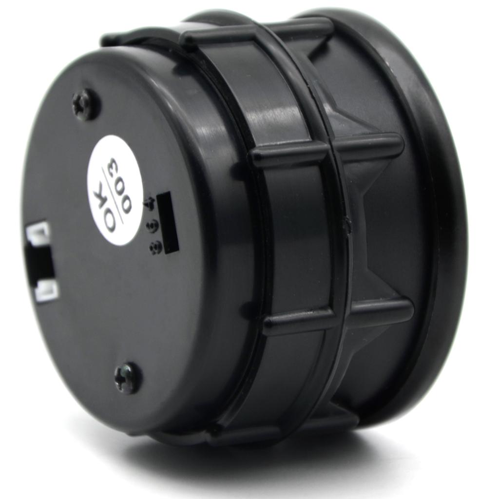 Digital Oil Pressure Meter Gauge with Sensor for Auto Car 52mm 2in LCD 0 120PSI Warning Light Black