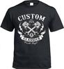 Biker T Shirt Mens Gift Present Bike Motorbike Rider Rock Motorcycle Black