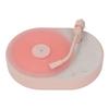 Bluetooth Speaker Record Player Shaped Bedroom Sleep Desktop Aromatherapy LED Night Light Pink