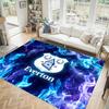Everton Football Design Crystal Velvet Carpet Cozy Non?Slip Printed Rug For Bedroom Living Room Entrance