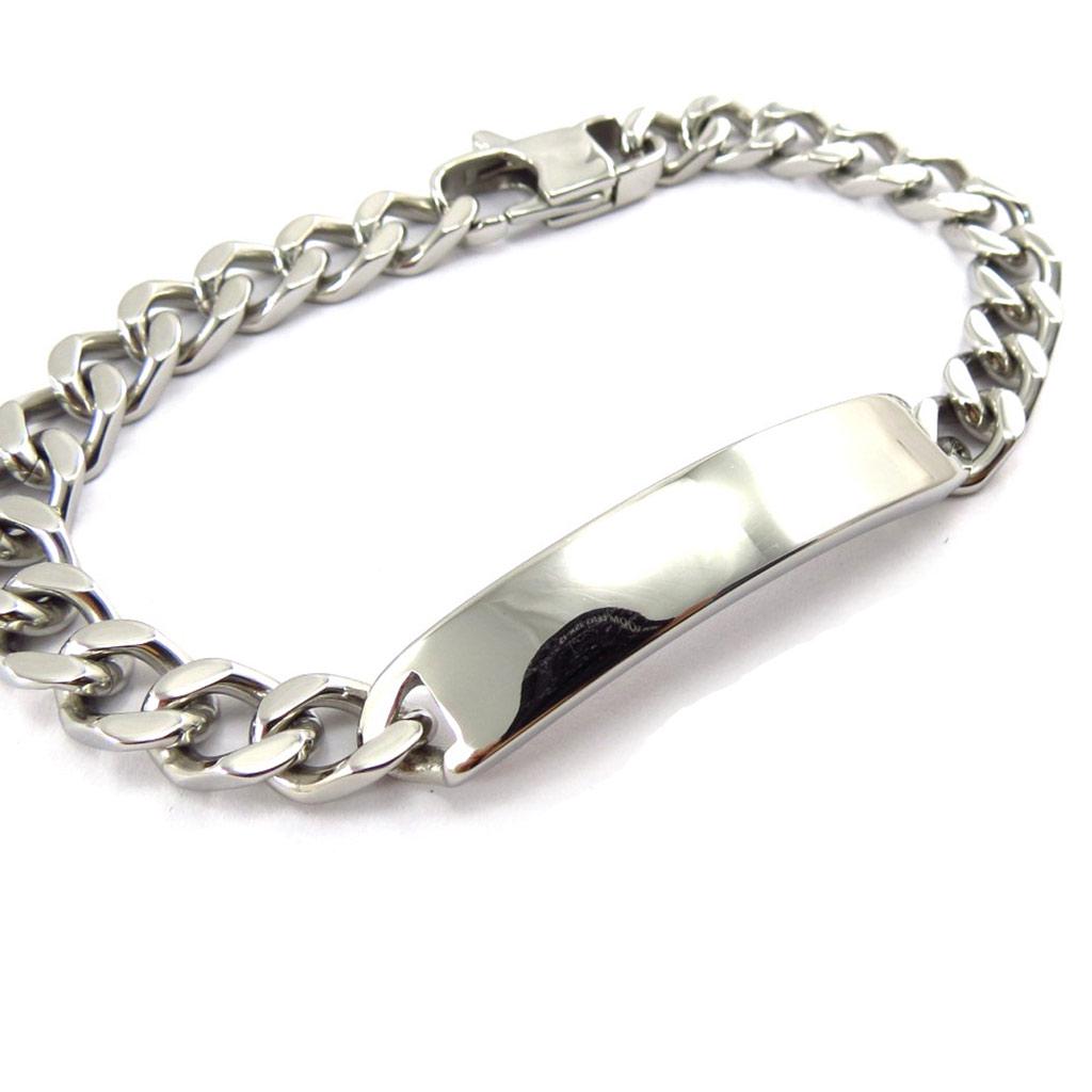 Les Trésors De Lily [K1019] - Steel Curb Chain 'Identity' 21 Cm 8 Mm