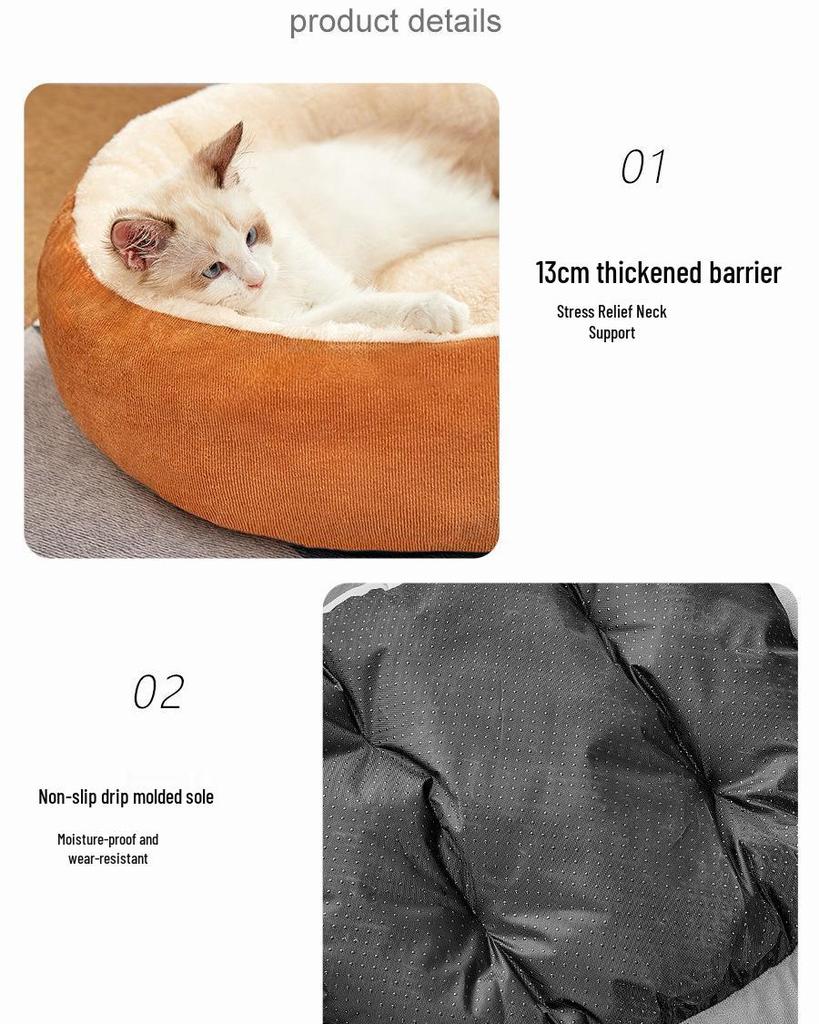 Four Seasons Dog Cushion: Cozy Winter Bed for Medium & Small Dogs, Cat Nest