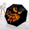 1pc Owl Head Automatic Folding Umbrella, Lightweight Retractable Compact Travel Umbrella, 8-Rib Sturdy Frame101