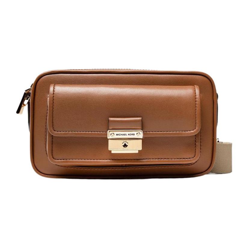 Michael Kors Mk Bradshaw Solid Flap Leather Shoulder Bag Women shoulder bag Caramel-Brown 32F1G2BC2L-230 Basic Set BagDust Bag 24860₽