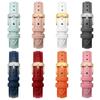 10 12mm 14mm 15mm 16mm 18m Quick Release Strap Women Genuine Leather White Red Pink Blue Cowhide Watch Band Bracelet Accessories
