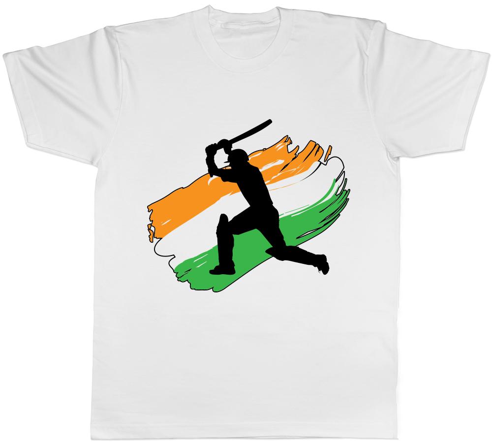 India Cricket T Shirt Unisexs Unisexs Ladies Unisex Gift Tee S