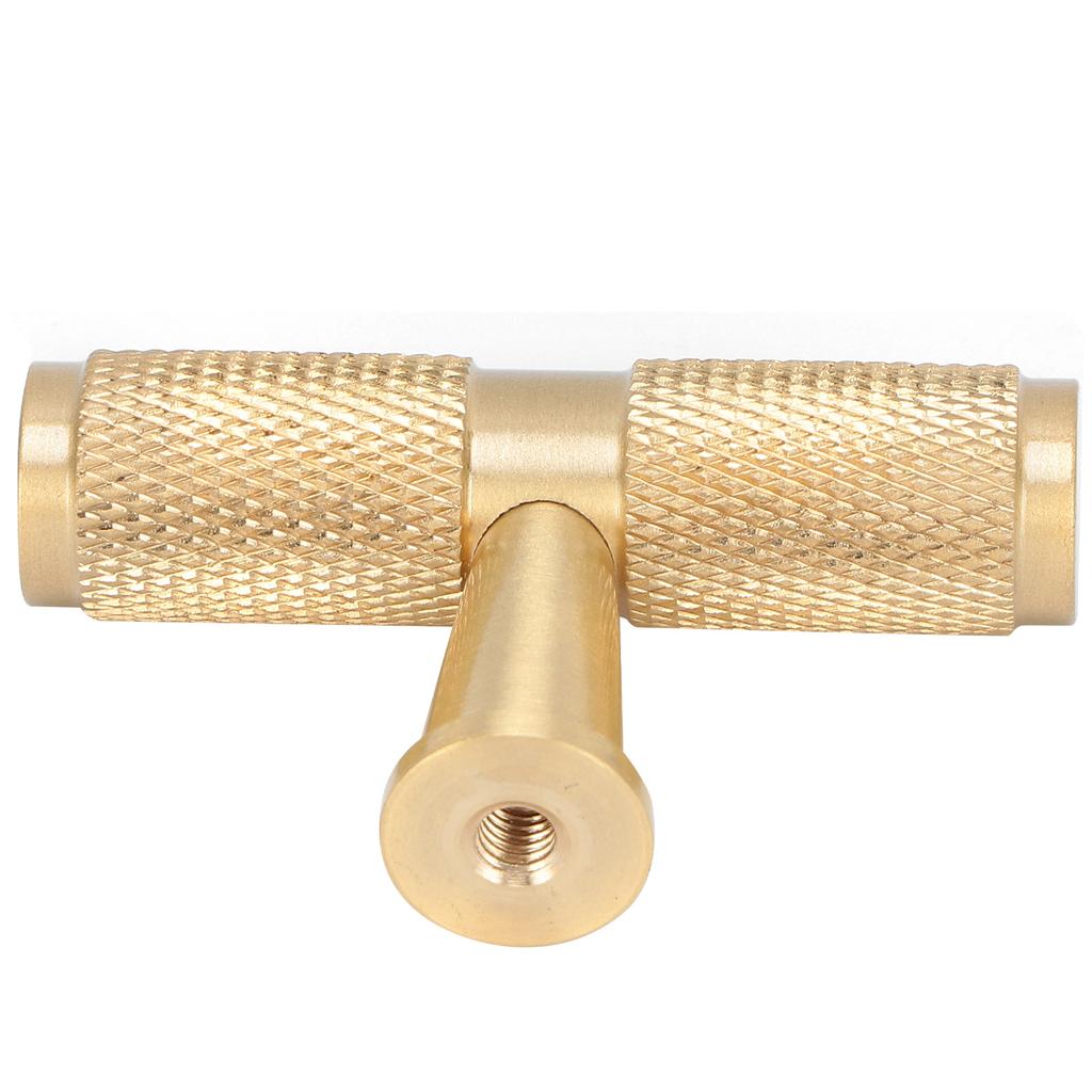 Furniture Handle Modern Simple Light Luxury Brass Single Hole Cabinet Pulls for Wardrobe Cupboard