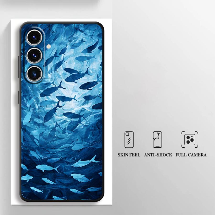 Phone Cover Case for Samsung Galaxy A57 A26 A37 A22 A23 A73 A51 A52 A36 A25 A53 A35 A32 A55 A24 A72 A71 Creative Marine