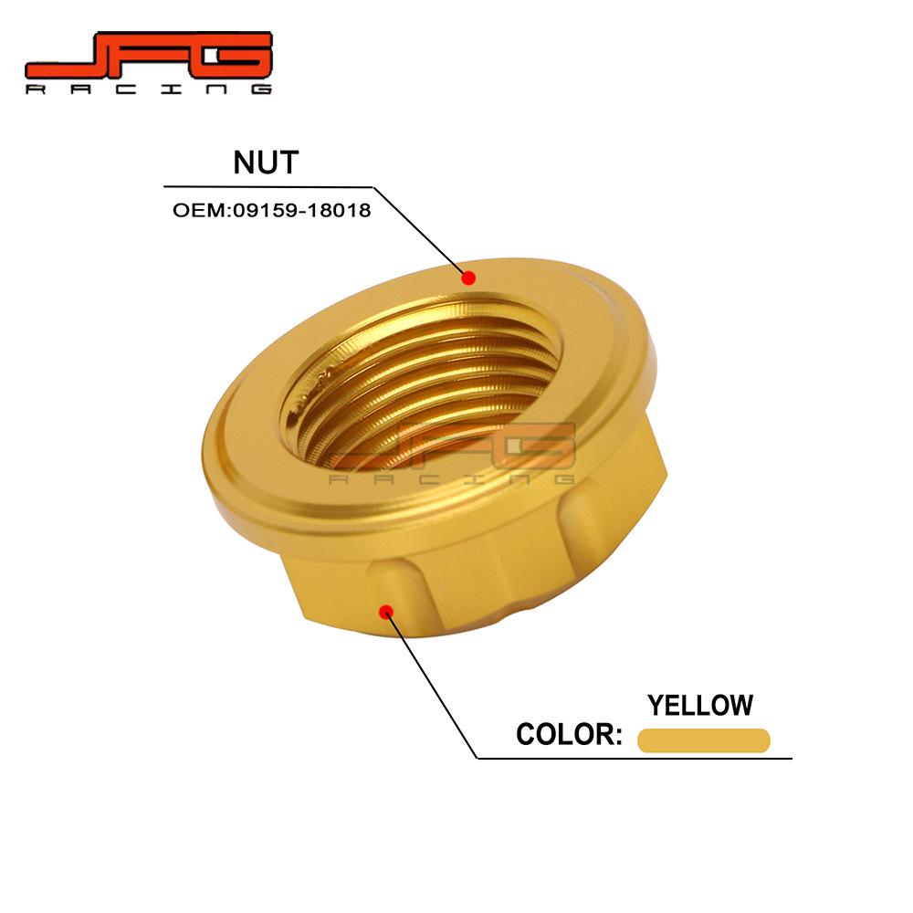 CNC Aluminum Front Axle Nut for DRZ400E/S/SM Off-Road Motorcycle