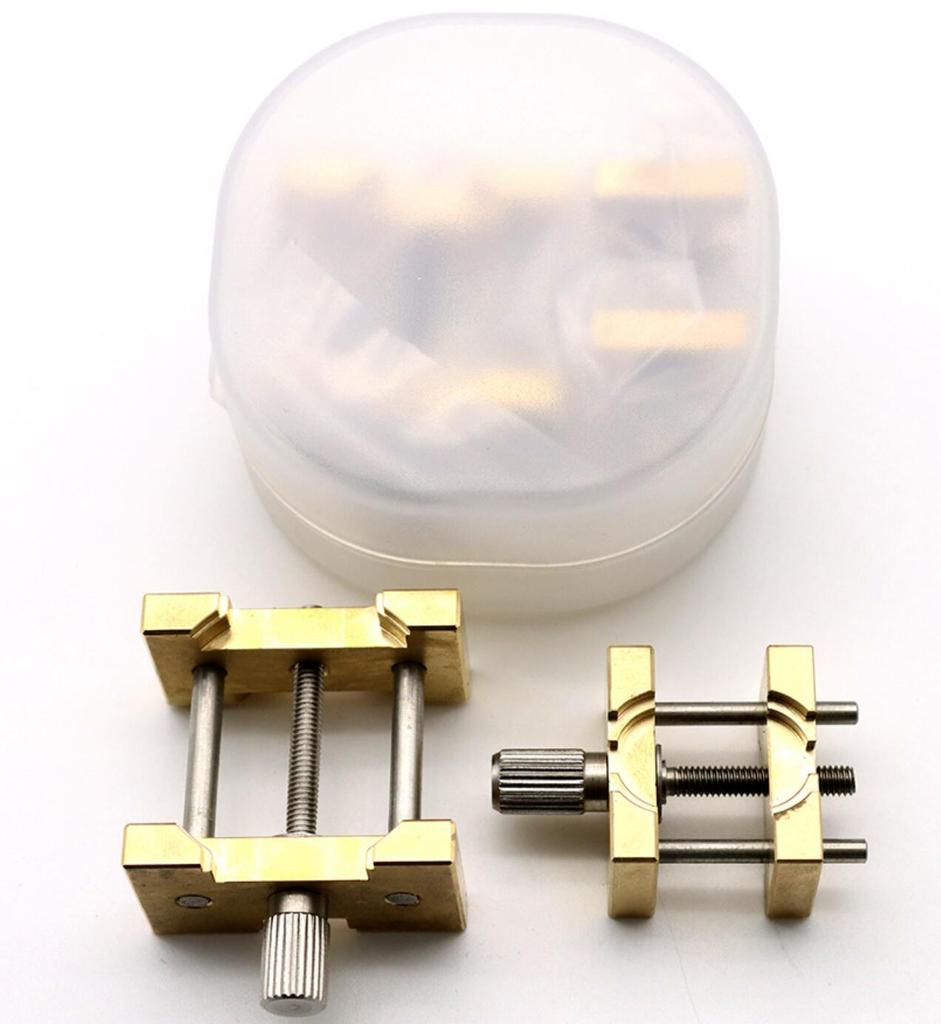 2pcs Multifunctional Universal Watch Movement Holder Fixed Base 4039 4040 2in1 Watches Case Clamp Repair Tools for Watchmaker