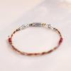 Kois Fish Pendant Bracelet Colorful Cord Handchain Adjustable Handwoven Bangles