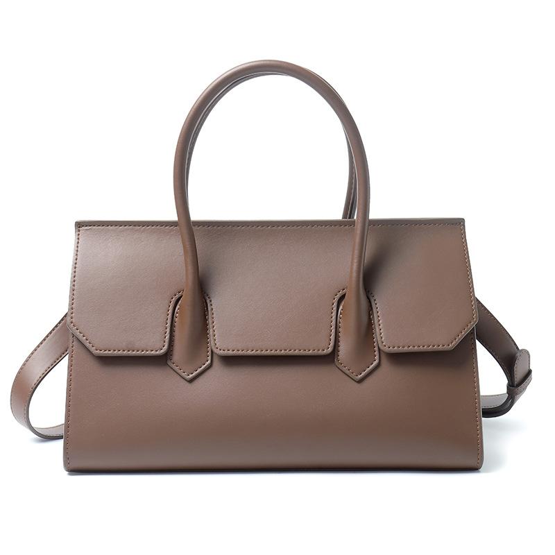 

Модная сумка из коровьей кожи, легкая, роскошная, большой емкости, ретро, сумка-мессенджер на плечо, женская, кожаная сумка для поездок на работу кофейный