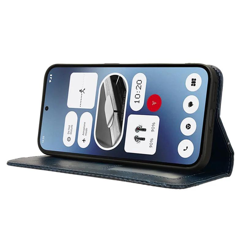 Retro Flip Book Lederhülle für Nothing Phone 3A Pro Phone3A Hülle Magnetische Flip-Wallet-Hülle für Nothing Phone 3a 2a Plus Hülle