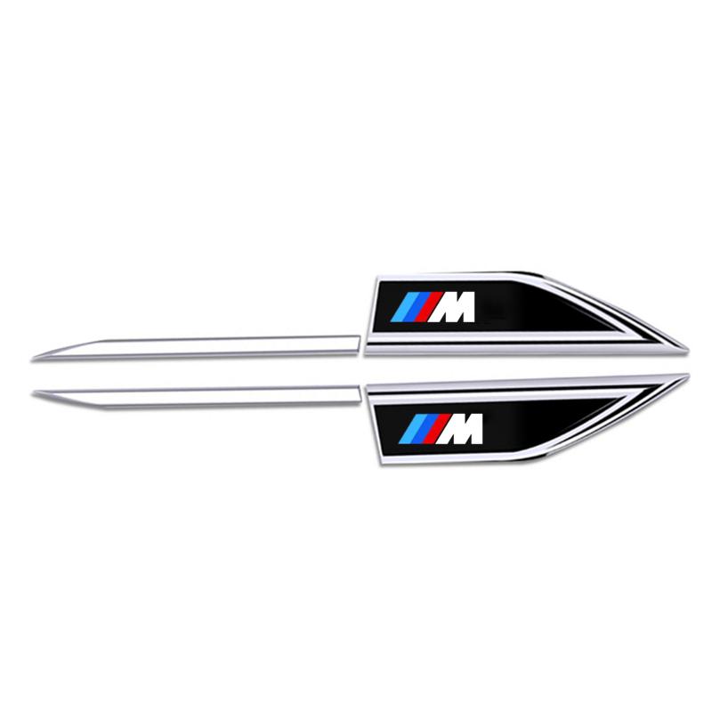Car Body Protective Sticker Car Fender Side Blade Badge For BMW M Performance E46 E90 E60 F10 F30 E39 E36 F20 E87 G30 E92 E91 X5