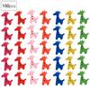 100Pcs Wood Button Colorful Giraffe Shape Craft Kid Clothes Accessories 25x20mm25x20mm