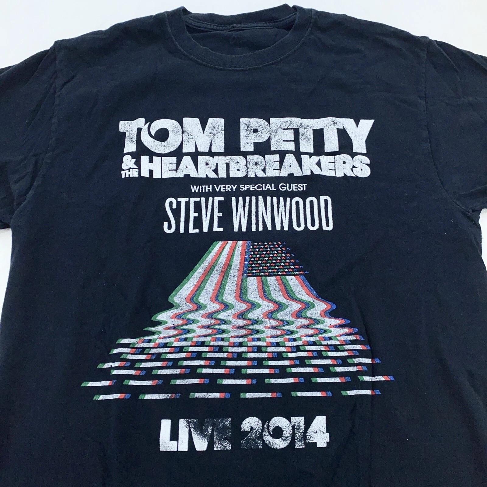 

2014 TOM PETTY & THE HEARTBREAKERS W/ STEVE WINWOOD CONCERT T-Shirt XS rock tour XL