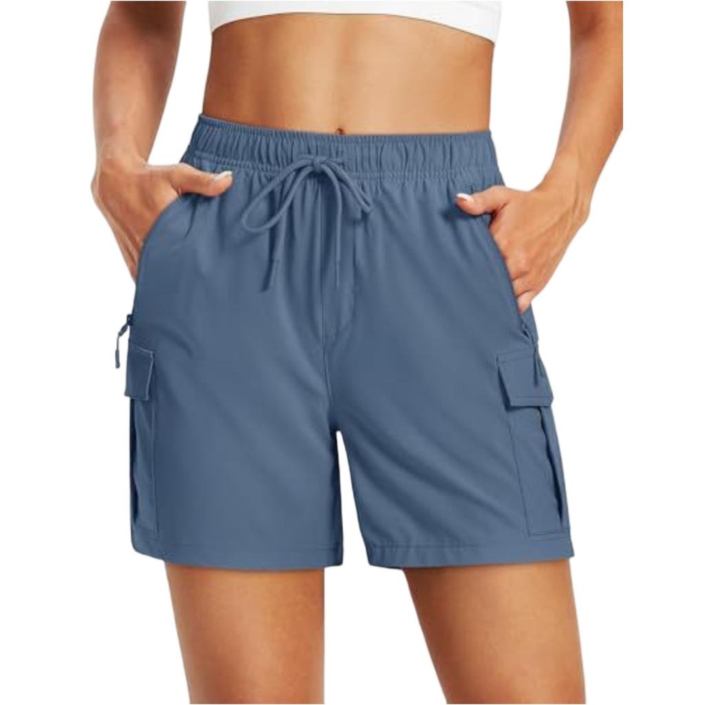 Ladies' Fashionable Casual With Zipper Pocket Workwear Shorts