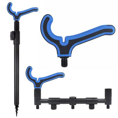 Feeder Rod Rest Head Carp Fishing Rod Holder Bracket V/C/U Shape Pole Stand Holder Feeder Fishing Tackle Fishing Accessories
