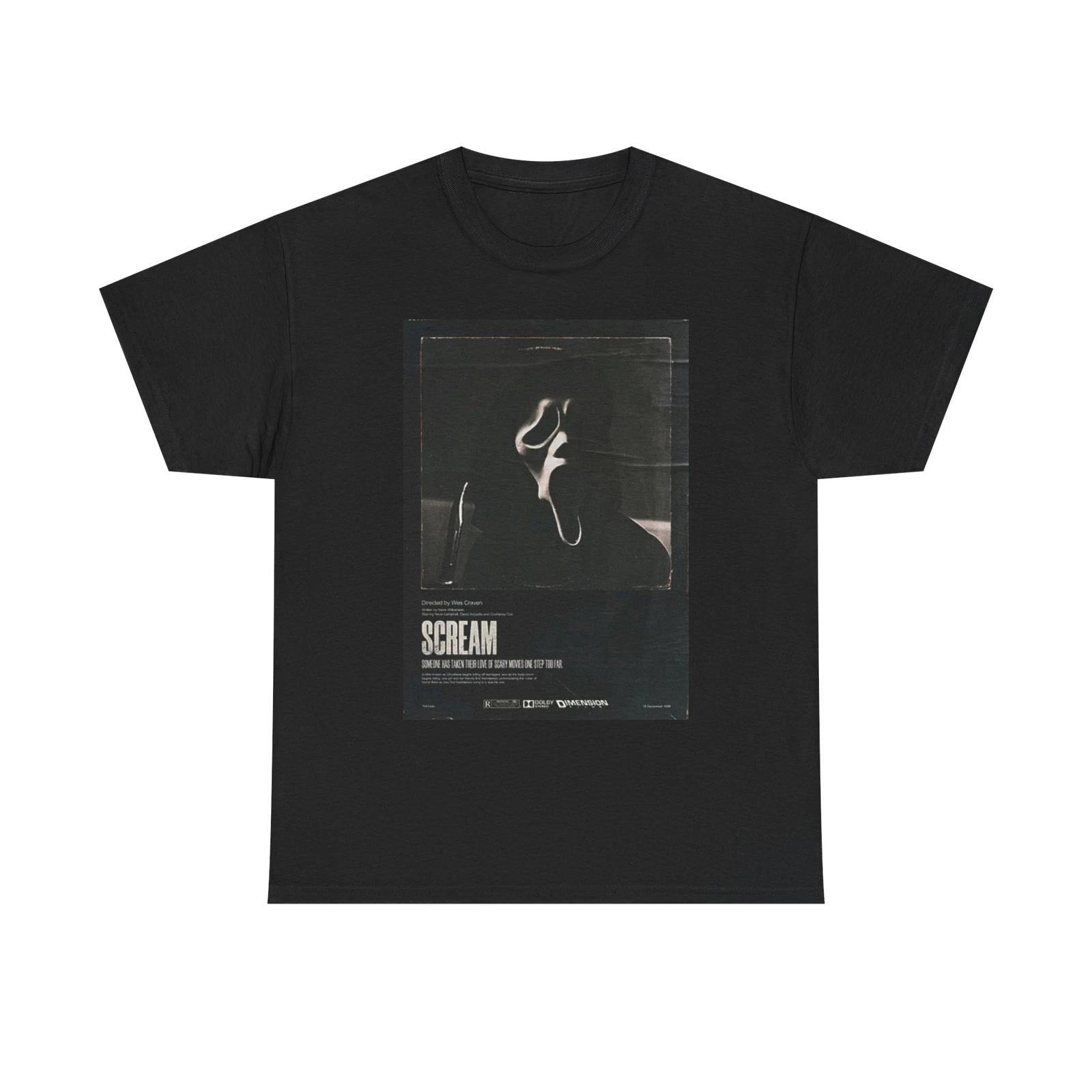 Men s and Women s T-shirts Scream Graphic L