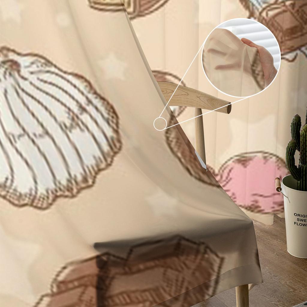 Vintage Słodycze Cukierki Batony Czekoladowe I Marshmallow Przezroczyste Zasłony do Salonu Tiulowa Zasłona Okienna Sypialnia Kuchnia Zasłony