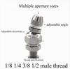 1/4" 1/2" Stainless Steel Adjustable Atomization Sprayer 0.8-1.8mm Misting Nozzle Adapter Garden Irrigation Agriculture Watering