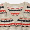 Thursday Island V Neck Color Block Knit Vest t262mVt139w