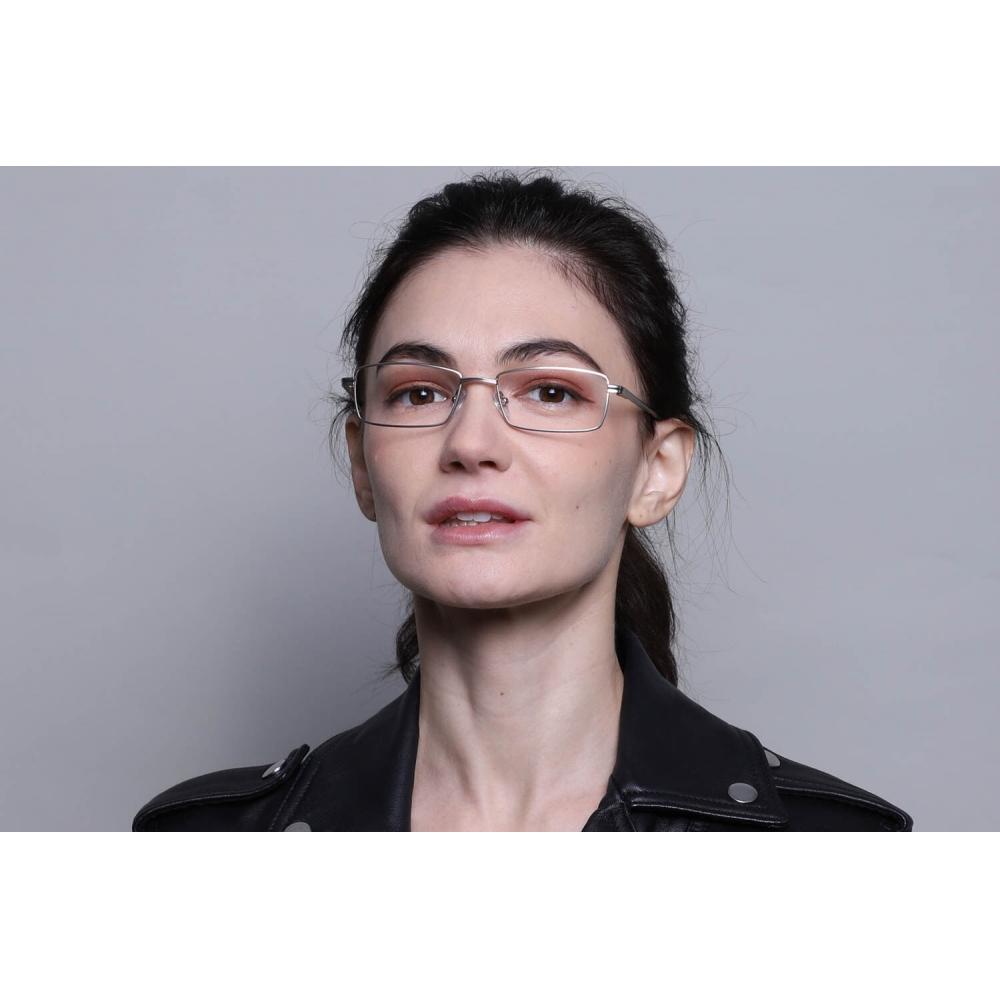 Full Rim Rectangle Silver Smartbuy Collection Leyton 510d Fashion Unisex Eyeglasses