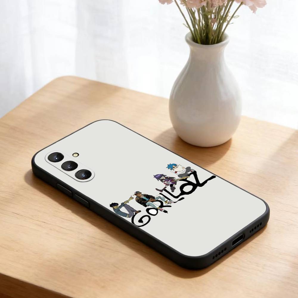Comic R-Rock Band G-gorillaz Phone Case For Samsung Galaxy A73,A21s,A22,A31,A52,A53,A71,A41Soft Black Shell