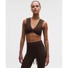 RiBBed Nulu Twist Front V NeCk Bra  Light Support  B C Cup Walnut CrunCh
