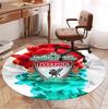 Liverpool F.C Pattern Round Rug, Indoor/Outdoor Mat, for Picnic, Gameroom, Bedroom, Office, Living Room, Home Decor Carpet, Birthday Gift