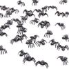 50Pcs Black Plastic Fake Spider Toys Halloween Funny Joke Prank Realistic Props