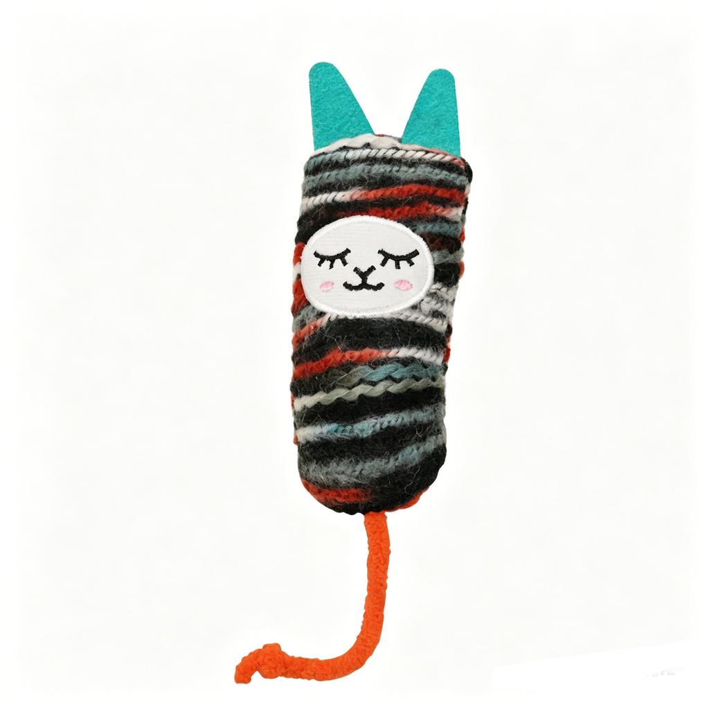 Toy - Knitted Yarn Ball, Cute for Teething and Interactive Play