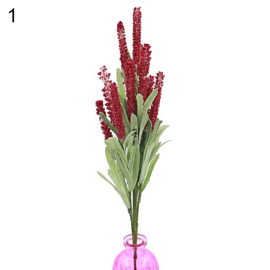 12 Köpfe Blumenstrauß Künstlicher Lavendel Fake Gartenpflanze Blume DIY Home Decor