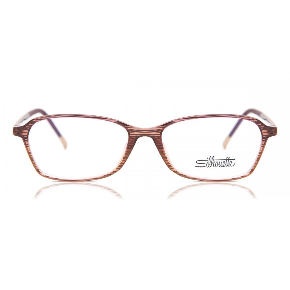 

Silhouette Spx Illusion 1605 3530 Unisex Eyeglasses Grad Rosewood Brown/50