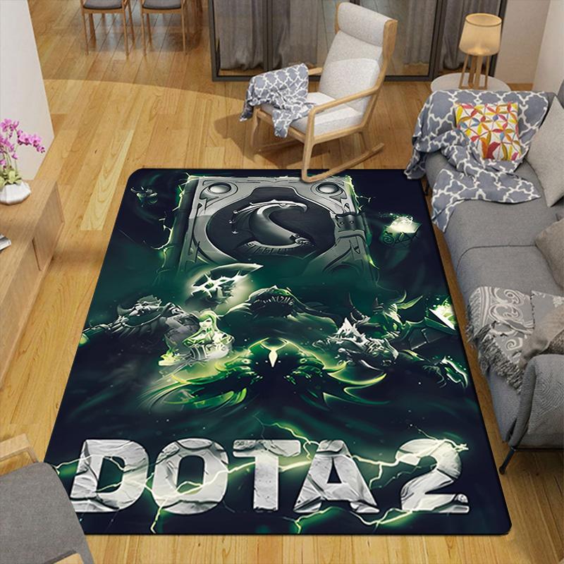 Dota2 Rug Floor Mat for Living Room or Bedroom Soft and Comfortable Carpet a Gift for Birthday and Holiday.NFF0928055