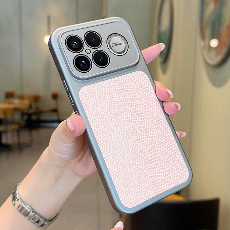 Exklusivt Lyxigt Läder Telefonfodral för Xiaomi POCO F8Pro F8 Ultra Aluminiumlegeringsram Anti-fall Heltäckande Skydd för Kameralins