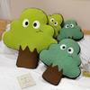 35/53/70cm Green Trees Plush Pillow Two Black Eyes Plant Chair Sofa Decor Seat Cushion Kids Gift Room Decor