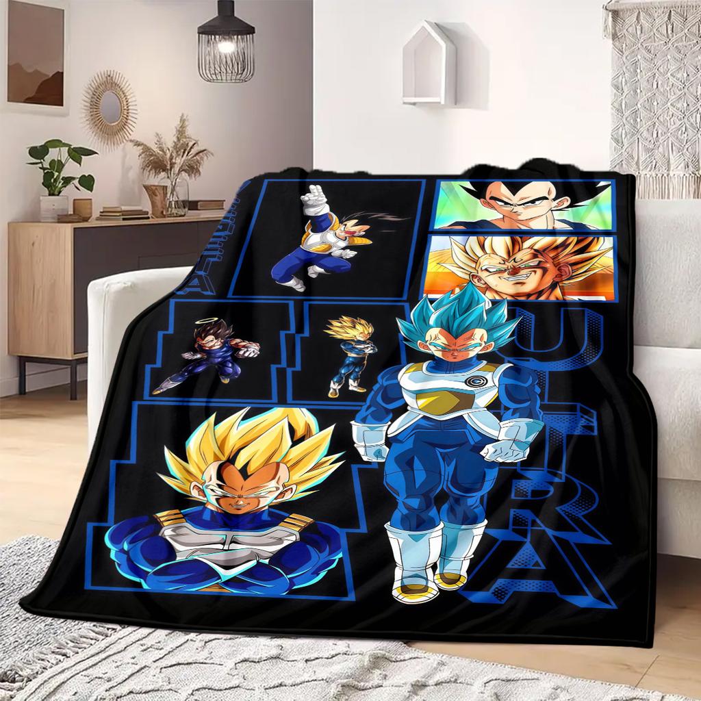 Dragon Ball Z Druckdecke Warm Bequem Flanelldecke Geeignet für Schlafzimmer, Sofas, Betten, Stühle, Reisen -QIAO20