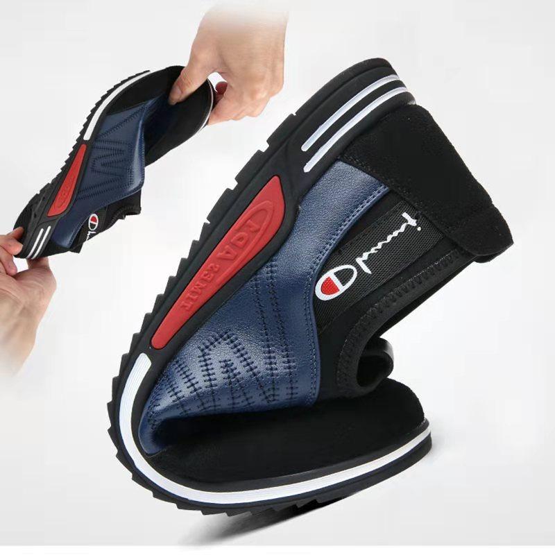 Four Seasons Men's Casual Shoes Soft Sole Soft Surface Running Sports Trend Casual Breathable Leather Shoes Men's Leather Shoes