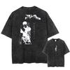2026 Anime Jujutsu Kaisen Fushiguro Toji Printed T‑shirt Men's and Women's Washed T‑shirt High Quality Oversized Casual Streetwear Summer Graphic Tops