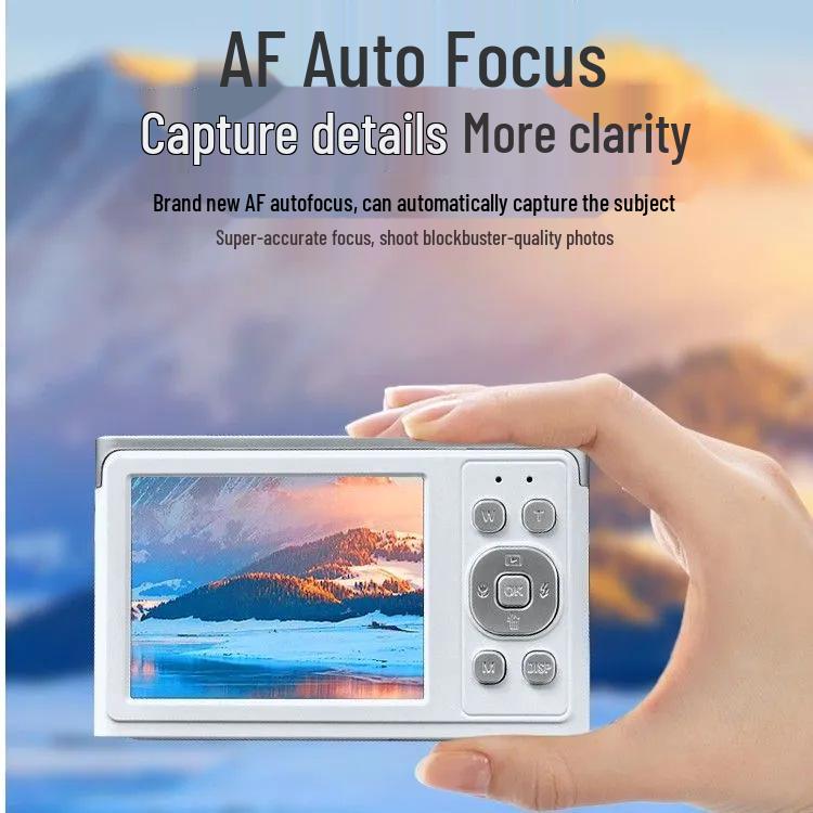 50MP HD Retro Mirrorless Camera with 4K Video for Vlogging & Selfies