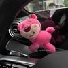 Car Seat Belt Cover Anime Strawberry Bear Plush Auto Seat Belt Shoulder Protector Pad Car Interior Accessories For Christmas