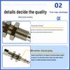 ZPT Vacuum Suction Cup Mini Fitting: Industrial Pneumatic Flat/Pointed Head Anti-Rotation Robotic Arm Holder.